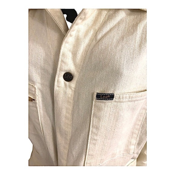 Lee union alls cream gold shimmery overalls jumpsuit unionsuit size large new - Picture 3 of 15